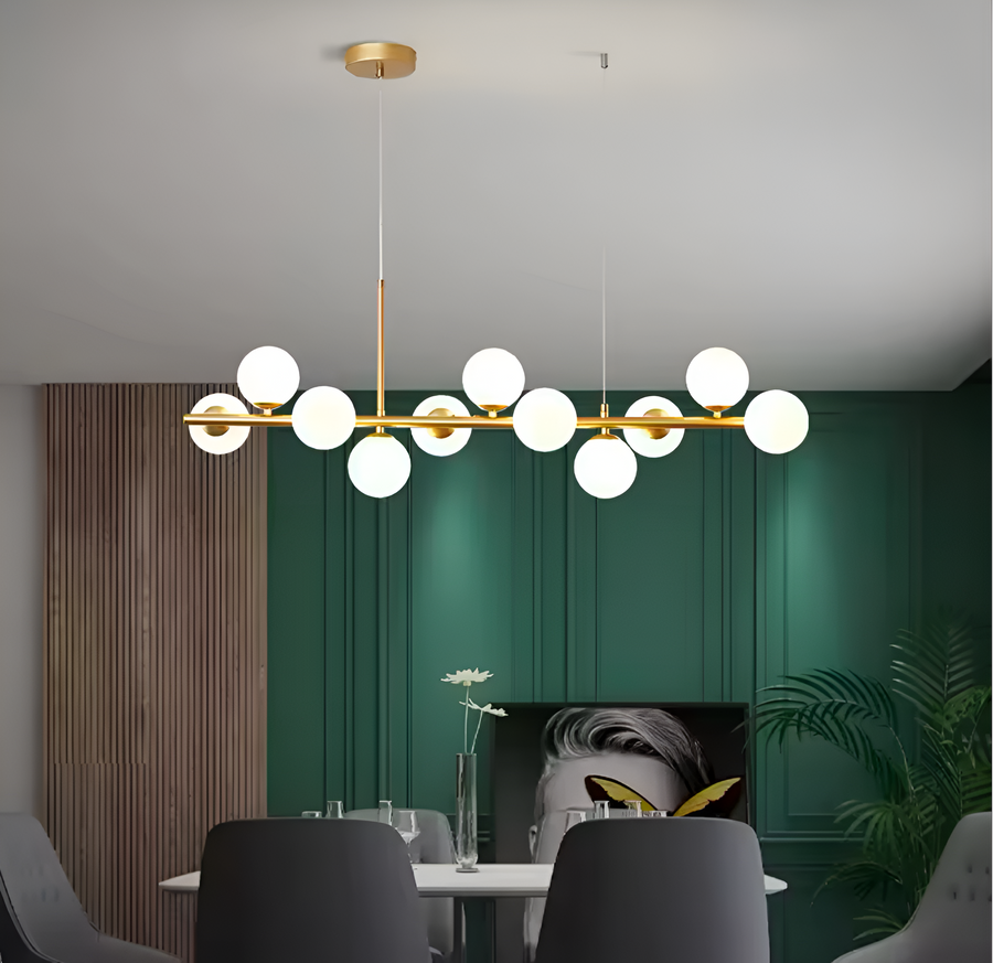 Πολυέλαιος μοντέρνος λαμπτήρας LOFT Pavilion, 11x G9, Χρυσός, Μέταλλο, Ρυθμιζόμενο ύψος