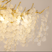 Cristal Waltz Serenade Chandelier, 5x G9, χρυσό, 45cm, ρυθμιζόμενο ύψος