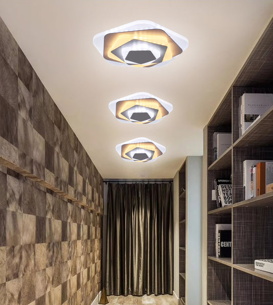 Πολυέλαιος LED SIENA 28W, Διάμετρος 23cm, Κρύο/Ζεστό/Ουδέτερο φως, Λευκό