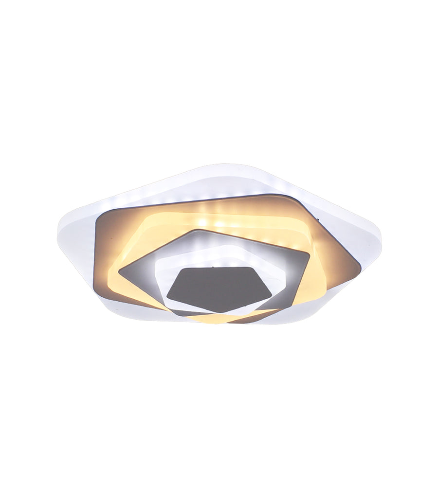 Πολυέλαιος LED SIENA 28W, Διάμετρος 23cm, Κρύο/Ζεστό/Ουδέτερο φως, Λευκό