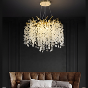 Cristal Waltz Serenade Chandelier, 5x G9, χρυσό, 45cm, ρυθμιζόμενο ύψος