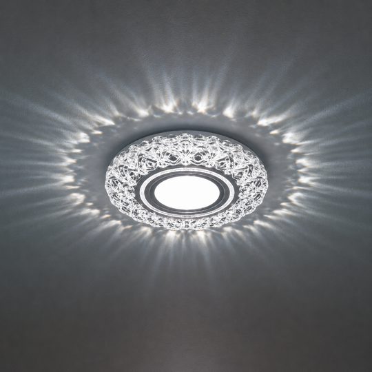 ORBITA LED Spot, 5W, Round, Cold Light + RGB, White, Resin and Glass LED Spot Προεπιλεγμένος τίτλος Alessandro Design