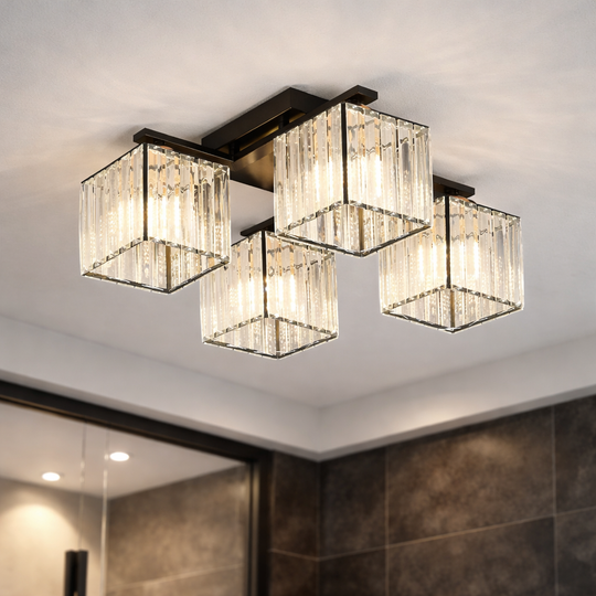 Georgian Chandelier, LC111/4BK, 4x E27, Black, Metal Classic Chandeliers Προεπιλεγμένος τίτλος Alessandro Design