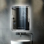 Mirror LED ορθογώνιο 60x80cm Rayonnement Motionglow Marcello System Disabling & Θερμόμετρο Dimable Θερμόμετρο