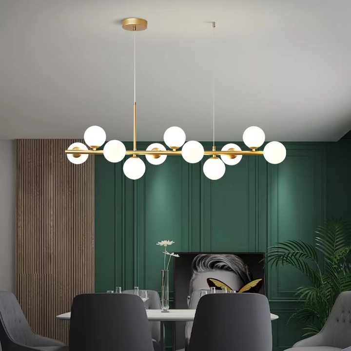 Πολυέλαιος μοντέρνος λαμπτήρας LOFT Pavilion, 11x G9, Χρυσός, Μέταλλο, Ρυθμιζόμενο ύψος