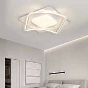 LED Lust με τηλεχειριστήριο Moderno Vetra, 106W, 2 τετράγωνα, κρύο/ζεστό/ουδέτερο φως, ασταθές, λευκό