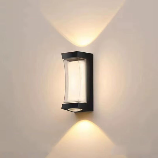 Φωτιστικό τοίχου LED εξωτερικού χώρου AX150BK 7W Μαύρα Φώτα εξωτερικού χώρου Προεπιλεγμένος τίτλος Alessandro Design