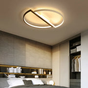 LED LED Vector Arcus, Semicircles, 35W, Metallic, Wasable, Cold/Hot/Neutral Light, Black with White, Modern Design