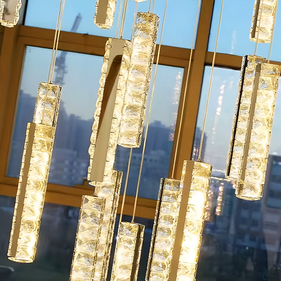 Crystal LED πολυέλαιος LED 80W 60cm Amiri