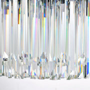 Crystal πολυέλαιος Blois Eleganza 8xe27, διάμετρος 49cm, μαύρο, ρυθμιζόμενο ύψος