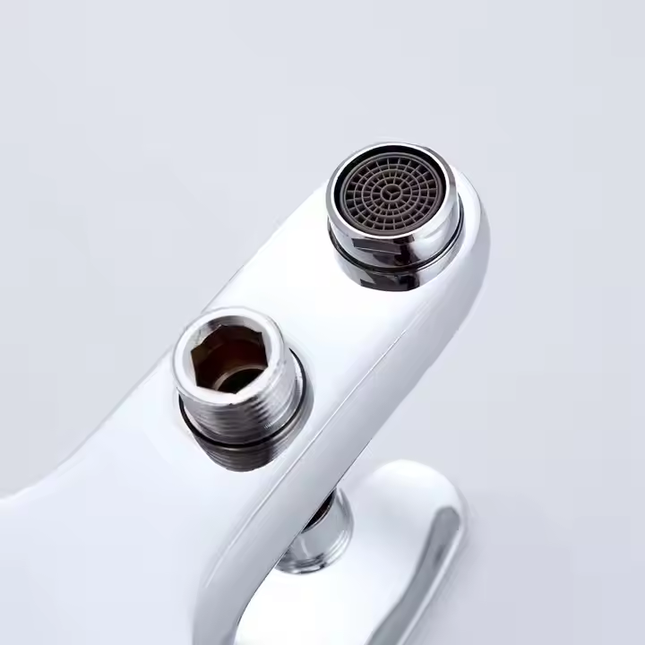 Μπάνιο μπαταρίας, ντους και εύκαμπτο σωλήνα, κράμα, κεραμική κασέτα, Chrome, CD001