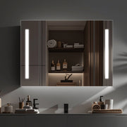 Η ντουλάπα Theresa με LED Mirror DBP125 100x70 γκρι