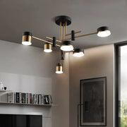 Lustra LED Ionitus 72W Negru, Brate, Metal