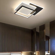 LED πολυέλαιος με γεωμετρία τηλεχειρισμού Cubo, 120W, 3 τετράγωνα, κρύο/ζεστό/ουδέτερο φως, ασταθές, μαύρο