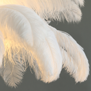 Lampaar Feathers Politidis 1 x e27 170cm λευκό