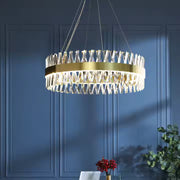 LED ALESSANDRO CHANDELIER με τηλεχειριστήριο, Daisy, διάμετρο 60cm, χρυσό