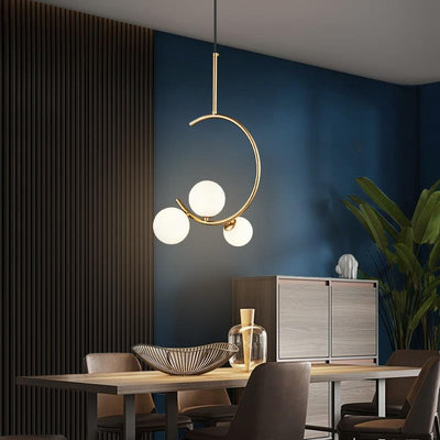 Πολυέλαιος LOFT Atrium, 3x G9, Λευκός Χρυσός, Μέταλλο, Ρυθμιζόμενο ύψος