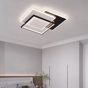 LED πολυέλαιος με γεωμετρία τηλεχειρισμού Cubo, 120W, 3 τετράγωνα, κρύο/ζεστό/ουδέτερο φως, ασταθές, μαύρο
