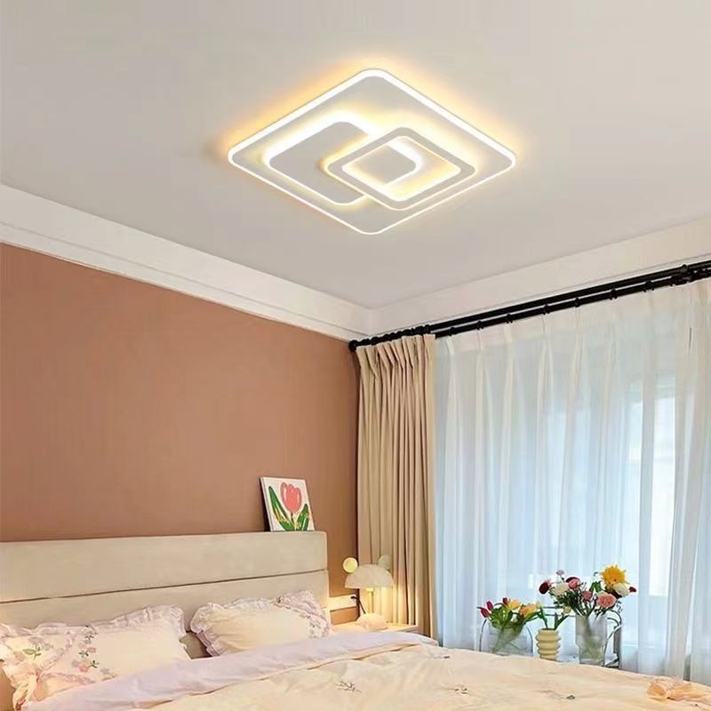 Πολυέλαιος LED με τηλεχειριστήριο NOLUX 35W, Τετράγωνο, Κρύο/Ζεστό/Ουδέτερο φως, Ρυθμιζόμενο, Λευκό