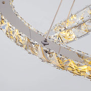 LED LED LUMINIS, 78W, Crystal and Metal, 3 κύκλοι, Dimable, ρυθμιζόμενο ύψος, κρύο/ζεστό/ουδέτερο φως, πολυτελές φωτισμό