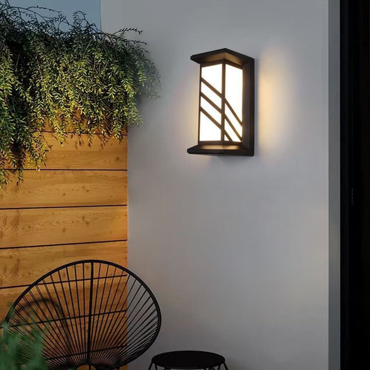Φωτιστικό τοίχου LED εξωτερικού χώρου AX140BK 20W Λευκό Μαύρο