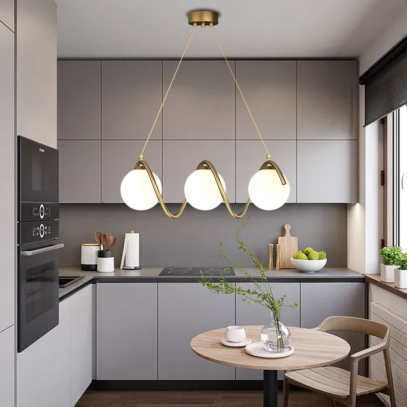 Πολυέλαιος LOFT Haven, 3x G9, Λευκός Χρυσός, Μέταλλο, Ρυθμιζόμενο ύψος, Μοντέρνο