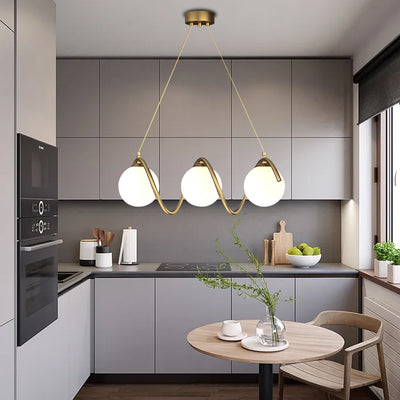 Πολυέλαιος LOFT Haven, 3x G9, Λευκός Χρυσός, Μέταλλο, Ρυθμιζόμενο ύψος, Μοντέρνο