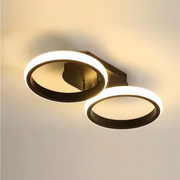 LED LED Elio Celio, 16W, 2 κύκλοι, κρύο/ζεστό/ουδέτερο φως, μαύρο