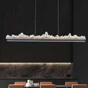 Lustra LED suspendata cu Telecomanda MATHIAS 27W, lumina Rece/Calda/Neutra, Dimabila,Inaltime Reglabila, Auriu