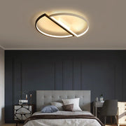 LED LED Vector Arcus, Semicircles, 35W, Metallic, Wasable, Cold/Hot/Neutral Light, Black with White, Modern Design
