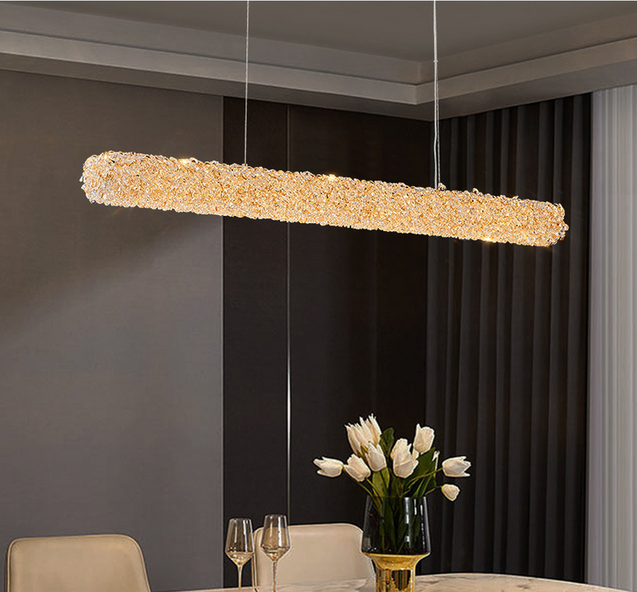 Crystal Chandelier, PRAGUE Imperio, 35W, Διάμετρος 100cm, Κρύο/Ζεστό/Ουδέτερο φως, Χρυσό, Ρυθμιζόμενο ύψος