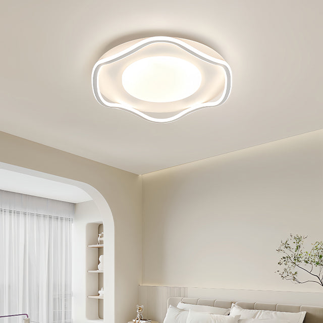 Πολυέλαιος LED με τηλεχειριστήριο MODERNO 75W, 2 Κύκλοι, Κρύο/Ζεστό/Ουδέτερο φως, Ρυθμιζόμενο, Λευκό