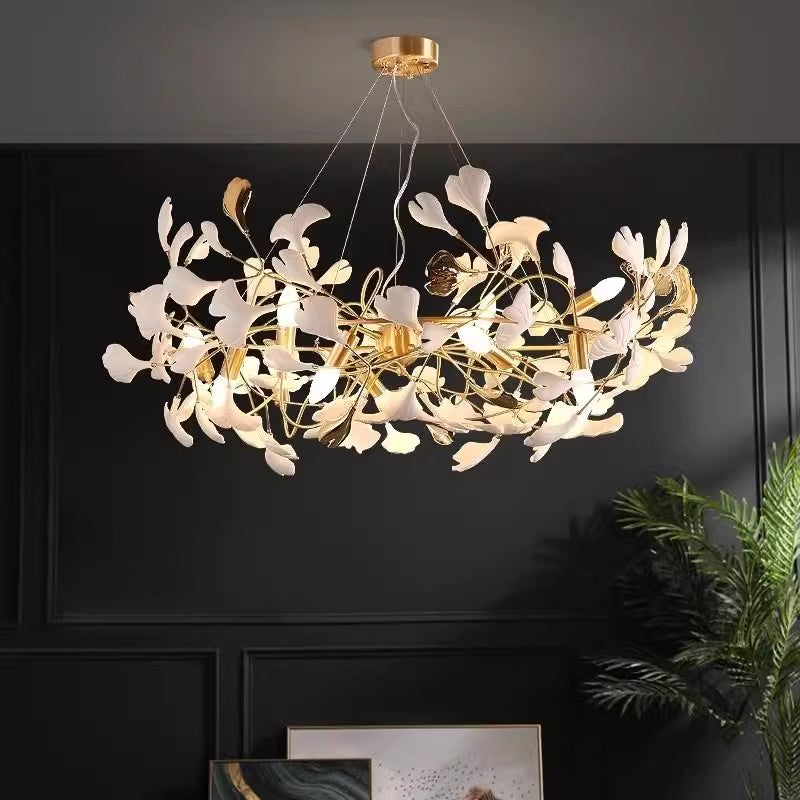 Crystal Chandelier Alpha 8XG9 Gold Ρυθμιζόμενο Ύψος