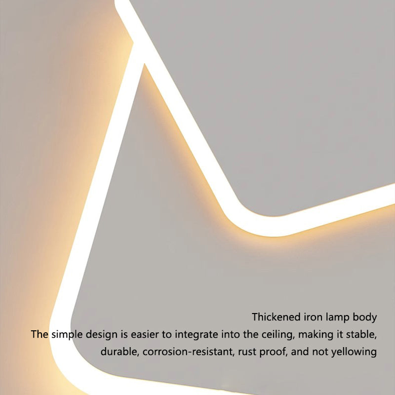 Πολυέλαιος LED με τηλεχειριστήριο FUTURA LUMINA 98W, 2 Τετράγωνα, Κρύο/Ζεστό/Ουδέτερο φως, Ρυθμιζόμενο, Λευκό