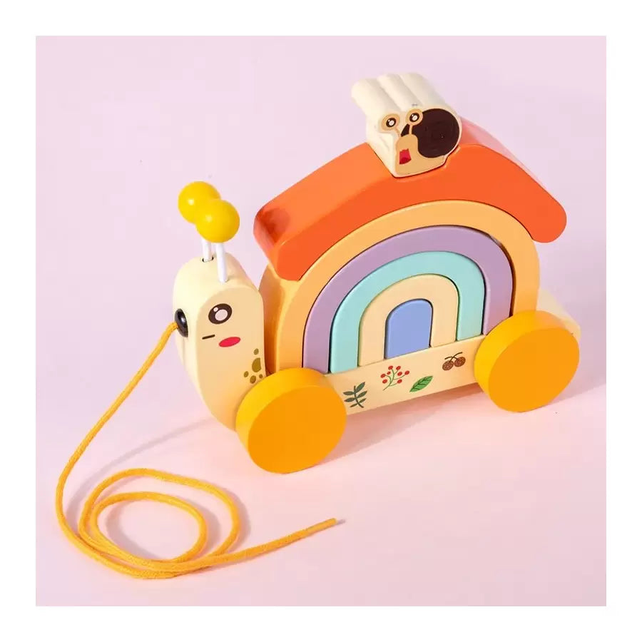 Σκοποβολή παιχνιδιού Rainbow Snail μαμά και κοτόπουλο