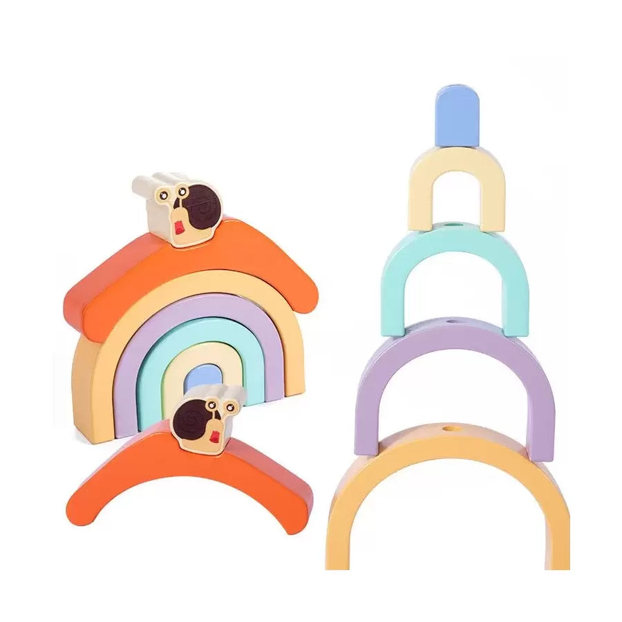 Σκοποβολή παιχνιδιού Rainbow Snail μαμά και κοτόπουλο