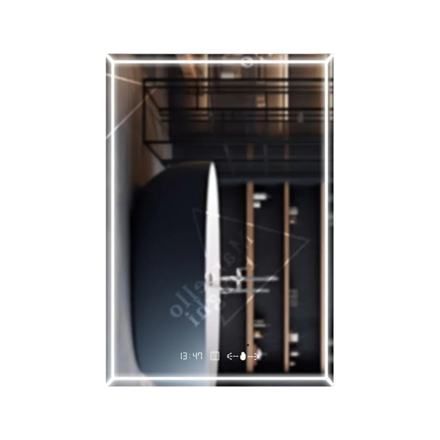 LED Touch Villay Mirror System Defrition 60x80 CM Marcello Funghi Collection