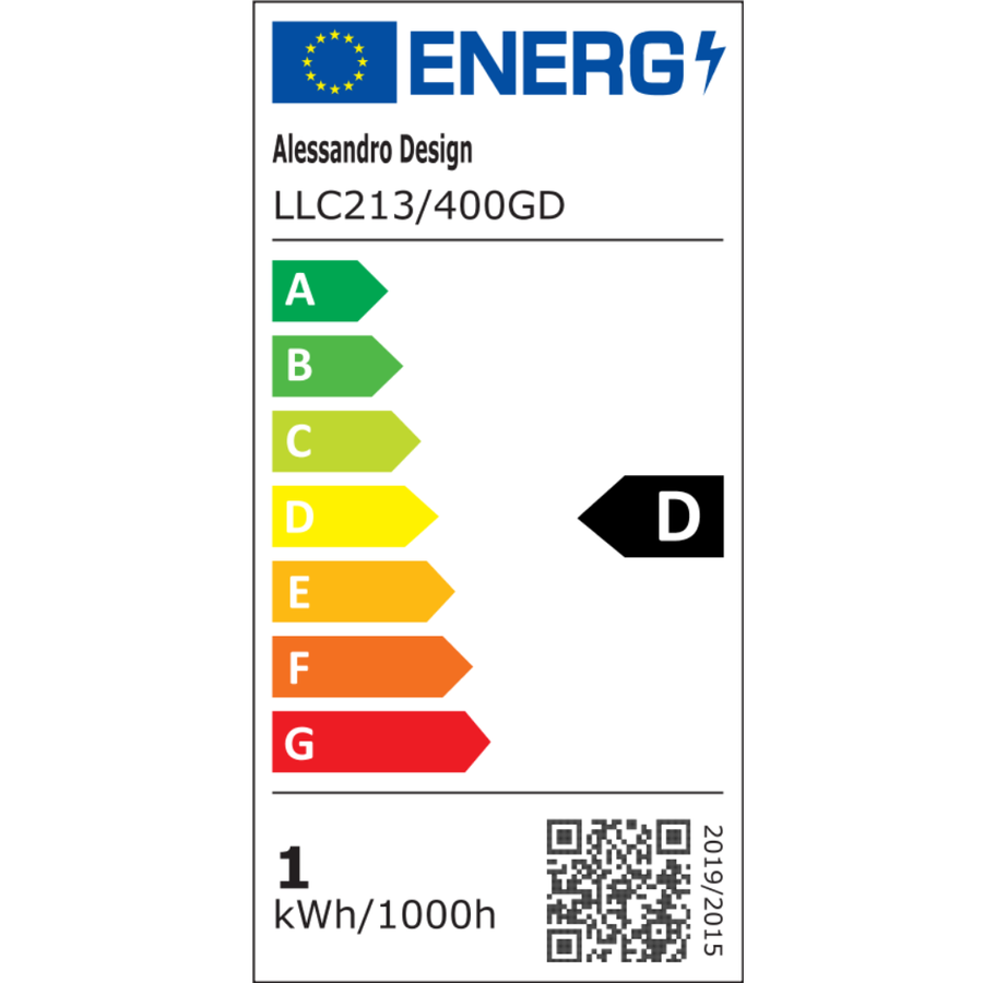 Crystal LED Chandelier LLC213/400GD Στρογγυλός, 22W, Κρύο/Ζεστό/Ουδέτερο φως, Κρύσταλλο, Χρυσό