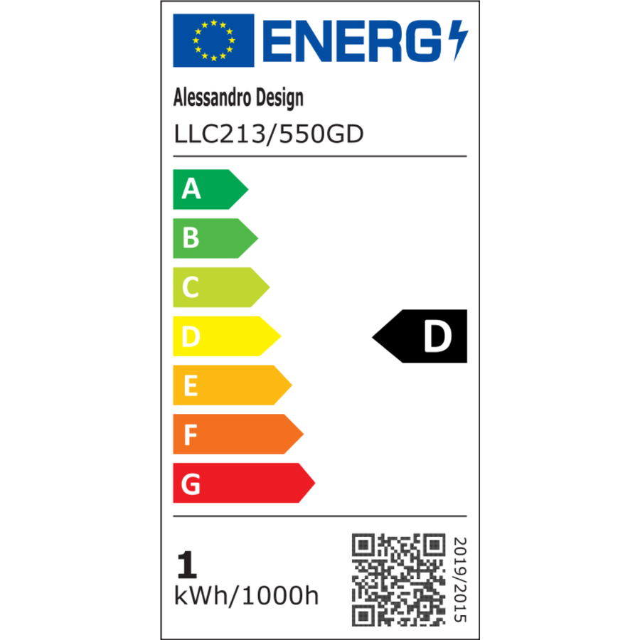 Crystal LED Chandelier LLC213/550GD Στρογγυλός, 30W, Κρύο/Ζεστό/Ουδέτερο φως, Κρύσταλλοι, Γυαλιστερό χρυσό