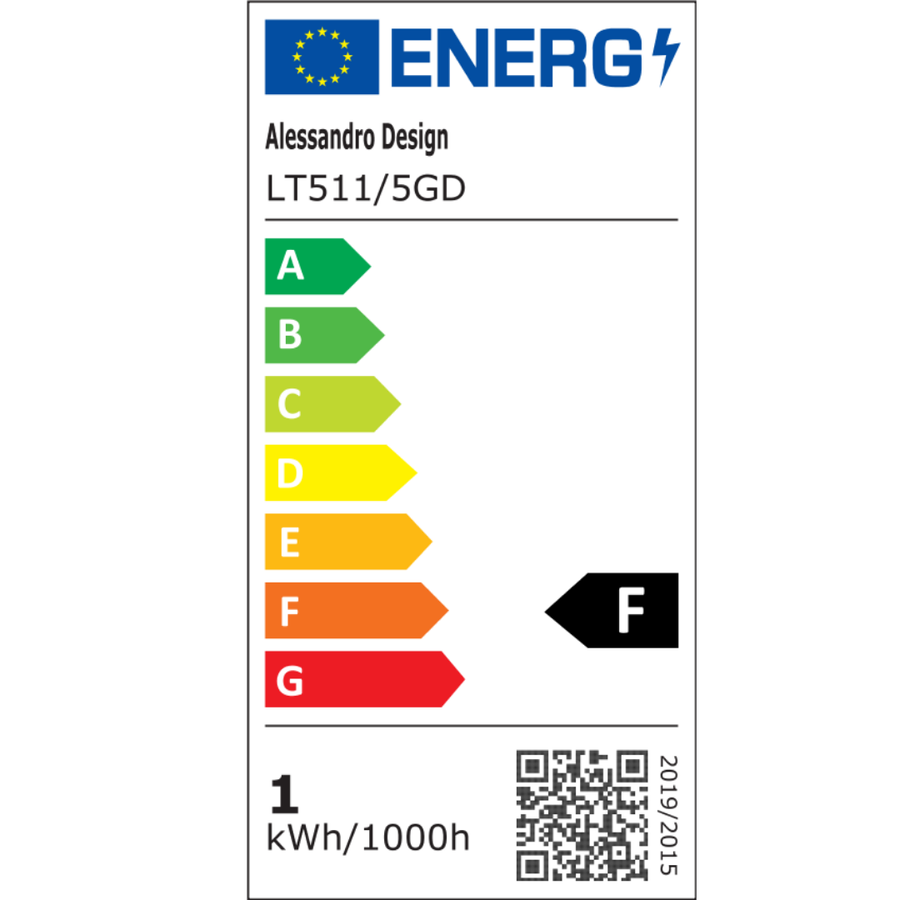 Πολυέλαιος LED με Τηλεχειριστήριο DARIO, 5 κύκλοι, 138W, Θερμό/Ψυχρό/Ουδέτερο φως, Ρυθμιζόμενο, Χρυσό