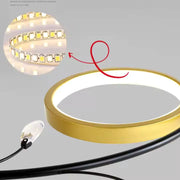 KARINA LED Πολυέλαιος με Τηλεχειριστήριο, 31W, 6 Στοιχείων, Θερμό/Ψυχρό/Ουδέτερο φως, Ρυθμιζόμενο, Χρυσό