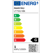 Πολυέλαιος LED με τηλεχειριστήριο 98W, 4 Στοιχεία, Κρύο/Ζεστό/Ουδέτερο φως, Ρυθμιζόμενο, Μαύρο