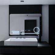 Mirror LED ορθογώνιο 100x60cm Harmonie Motionglow Marcello Αποστολής Σύστημα απόρριψης ρολογιού