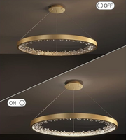 LED LED Casiana με τηλεχειριστήριο, 38W, Golden, Wasable