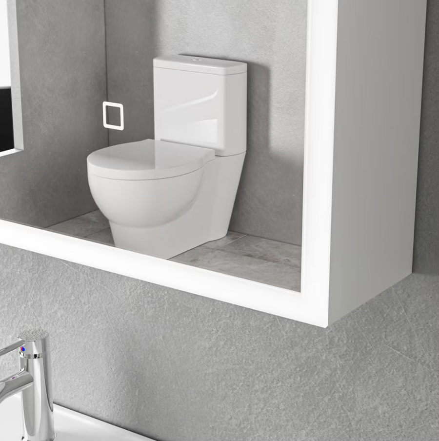 Ingrid Cabinet με LED Mirror DBP123 80x70 White