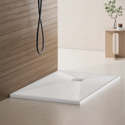 Ορθογώνιο ντους 80x120 cm, slim 3 cm, γυαλιστερό λευκό
