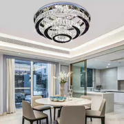 Crystal LED Chandelier LLC151/500CH, 64W, 3 στοιχεία, Κρύο/Ζεστό/Ουδέτερο φως, Ρυθμιζόμενο, Γυαλιστερό Chrome