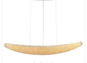 Candelabru Modern cu Cristal, RITMICA Largo, 40W, Lungime 80 cm, Auriu, Inaltime reglabila