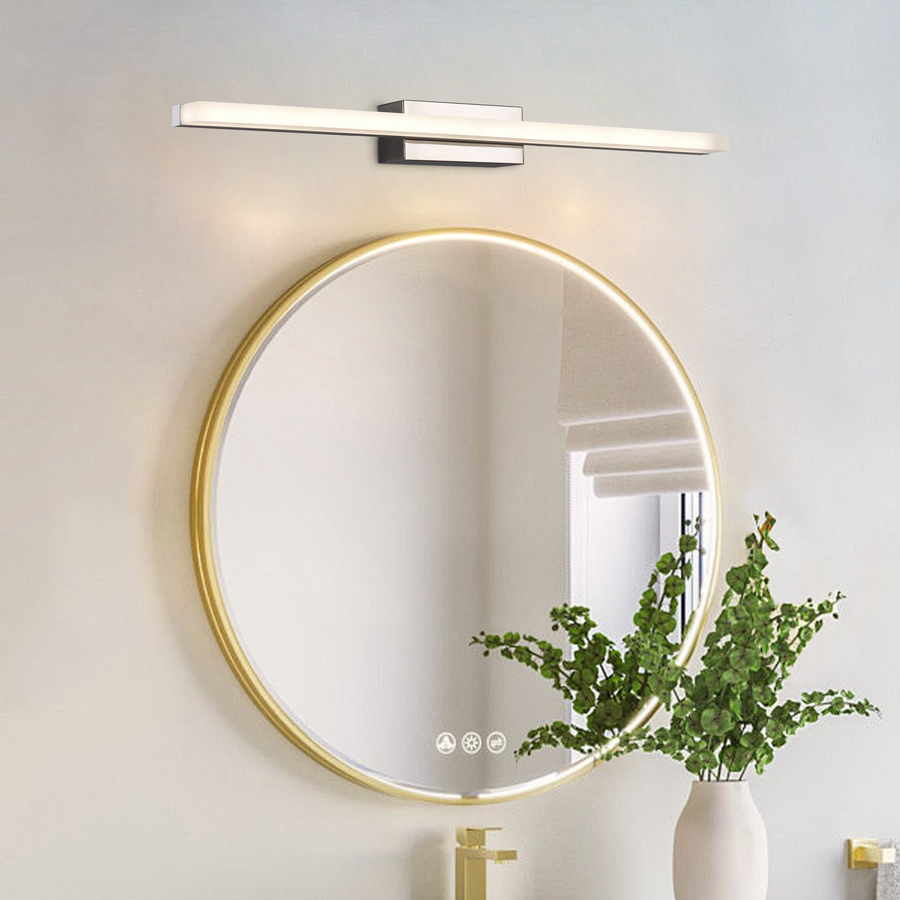 Φωτιστικό τοίχου LED μπάνιου, COMO, 8W, γραμμικό, Neutral light, Μαύρο