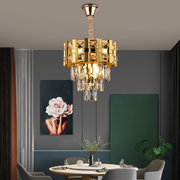 Cristal πολυέλαιος Aurelio Vesta 3xE14, διάμετρος 30cm, γυαλιστερό χρυσό, ανανεώσιμο ύψος